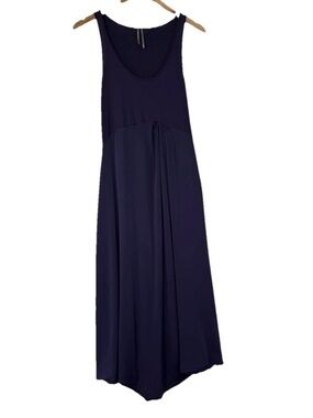 Anthropologie Gemini Tank midi Dress, Navy Blue Sz: M